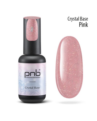 База світловідбиваюча рожева PNB Crystal Base Pink, 8мл
