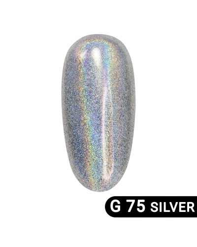 Втирка Global Fashion Holographic Silver, 1шт