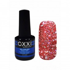 Гель лак Oxxi  STAR GEL №011(персиково-розовый, с блестками)