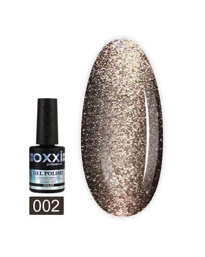 Гель лак Oxxi 10мл Moonstone №002(сіро-бронзовый, лунний камінь)