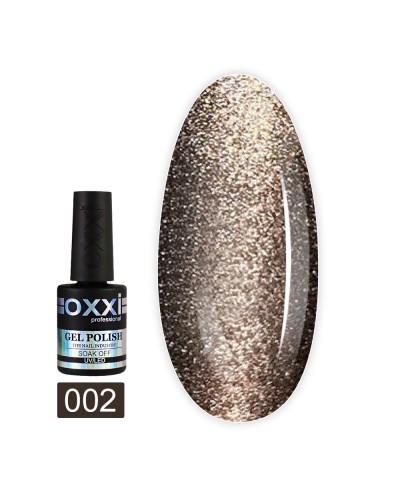 Гель лак Oxxi 10мл Moonstone №002(серо-бронзовый, лунный камень)