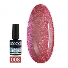 Гель лак Oxxi 10мл Moonstone №008(темно-розовый, лунный камень)