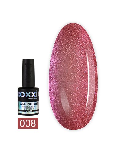 Гель лак Oxxi 10мл Moonstone №008(темно-рожевий, лунний камінь)