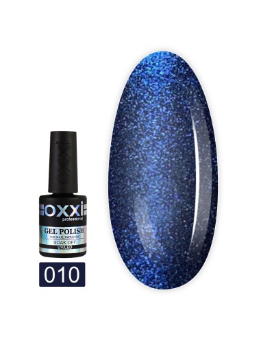 Гель лак Oxxi 10мл Moonstone №010(насычений синій, лунний камінь)