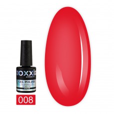 Гель лак Oxxi № 008(красный, эмаль)