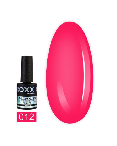 Гель лак Oxxi № 012(малиновый, эмаль)