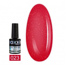 Гель лак Oxxi № 023(светлый красный с микроблеском)