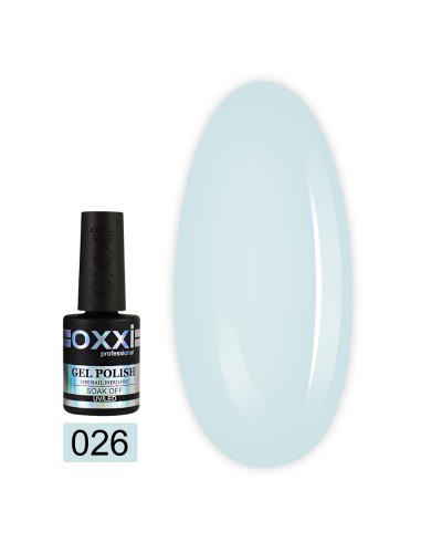Гель лак Oxxi № 026(голубой, эмаль)