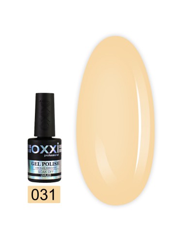 Гель лак Oxxi № 031(бледный желтый, эмаль)