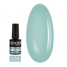 Гель лак Oxxi № 039(приглушенный серо-голубой, эмаль)