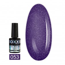 Гель лак Oxxi № 053(темный фиолетовый с голубым микроблеском)