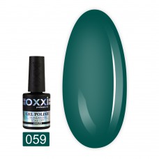 Гель лак Oxxi № 059(зеленый бутылочный, эмаль)