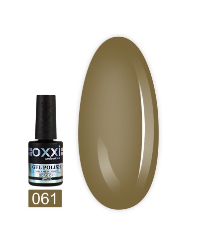 Гель лак Oxxi № 061 (оливковый, эмаль)