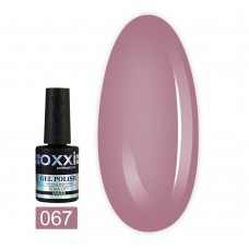 Гель лак Oxxi № 067(розово-кофейный, эмаль)