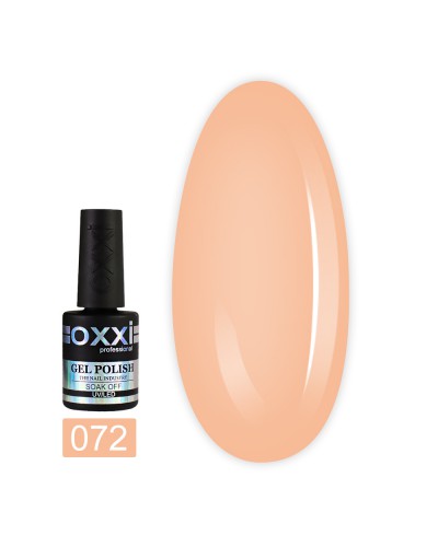Гель лак Oxxi № 072(светлый персиковый, эмаль)