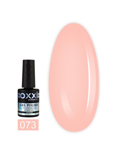 Гель лак Oxxi № 073(бледный розовый, эмаль)