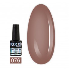 Гель лак Oxxi № 076(коричневый, эмаль)