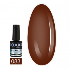 Гель лак Oxxi № 083(красно-коричневый, эмаль)