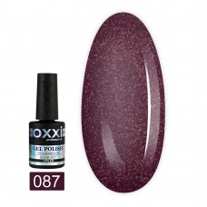 Гель лак Oxxi № 087(вишневый с микроблеском)