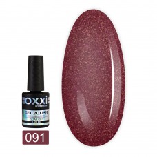 Гель лак Oxxi № 091(ягодный с микроблеском)
