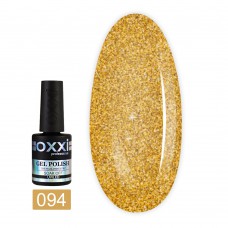 Гель лак Oxxi № 094(золотистый с блестками)