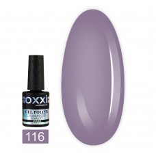 Гель лак Oxxi № 116(бледный серо-фиолетовый, эмаль)