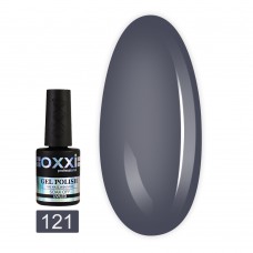 Гель лак Oxxi № 121(темный серо-синий с еле заметным микроблеском)