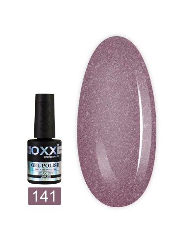 Гель лак Oxxi № 141(серо-лиловый с микроблеском)