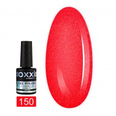 Гель лак Oxxi № 150(яркий красный с микроблеском)