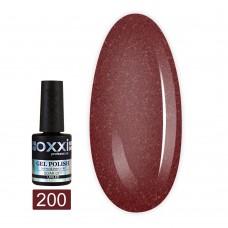 Гель лак Oxxi № 200(бордовый, микроблеск)