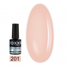 Гель лак Oxxi № 201(светлый персиково-розовый, эмаль)