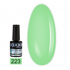 Гель лак Oxxi № 223(светло-зеленый, эмаль)