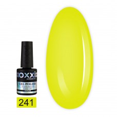 Гель лак Oxxi № 241(яркий лимонно-желтый, неоновый)