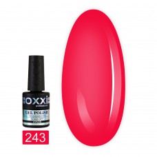 Гель лак Oxxi № 243(яркий розовый, неоновый)