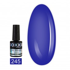Гель лак Oxxi № 245(яркий синий, эмаль)