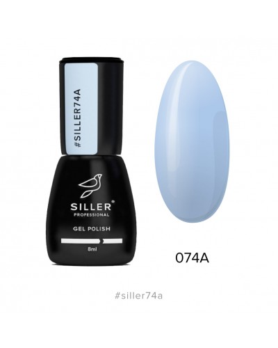 Гель-лак Siller 074A (небесно-блакитний), 8мл