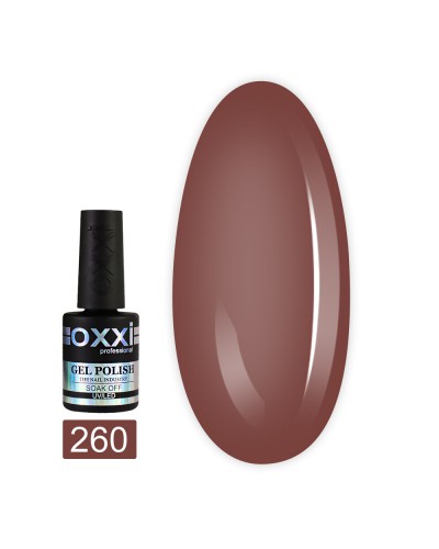Гель лак Oxxi № 260(светлый карамельный, эмаль)