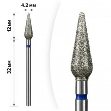 Алмазная фреза Кукуруза mART Синяя 4.2x12 мм (M-061)