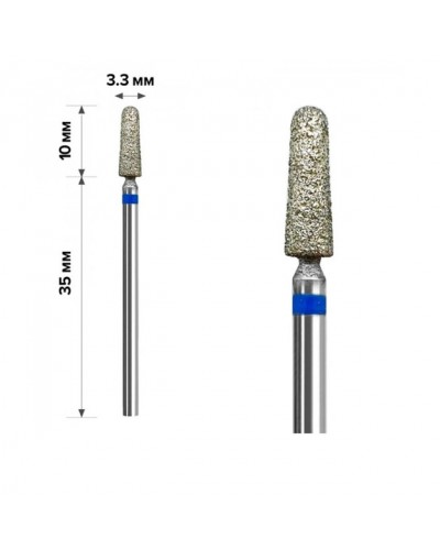 Алмазная насадка mArt Конус удл. острый Blue 3,3 * 10 (М-003)