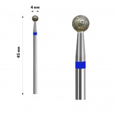 Алмазная насадка Шарик Blue 4 мм (М-031)
