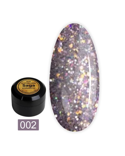 Гель Опал Saga Glitter Opal №2, 8мл
