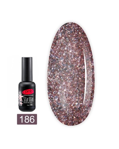 Гель-лак PNB 186/Gel nail polish PNB 186, 8мл