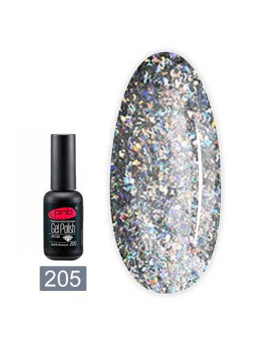 Гель-лак PNB 205/Gel nail polish PNB 205, 8мл